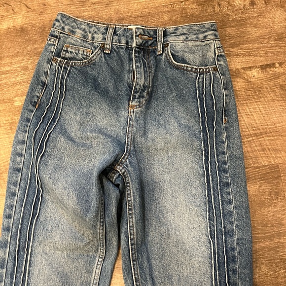 BDG blue mom jeans pin tuck vintage wash w25 L32 - Picture 5 of 6